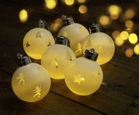 Sygonix Weihnachtsbaum-Beleuchtung  Innen 1,5 V  1 SMD LED Warmweiß (Ø) 8 cm mit Fernbedienung