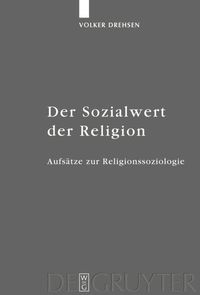 Produktbild: Der Sozialwert der Religion