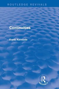 Produktbild: Continuities (Routledge Revivals)