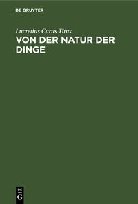Produktbild: Von der Natur der Dinge