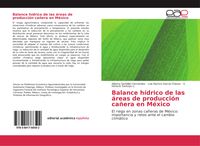 Produktbild: Balance h&iacute;drico de las &aacute;reas de producci&oacute;n ca&ntilde;era en M&eacute;xico