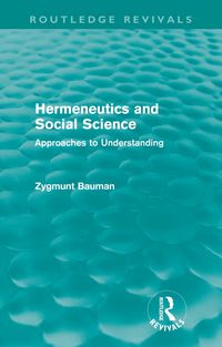 Produktbild: Hermeneutics and Social Science (Routledge Revivals)