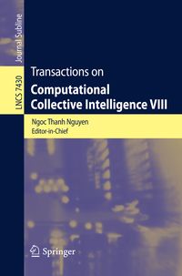 Produktbild: Transactions on Computational Collective Intelligence VIII