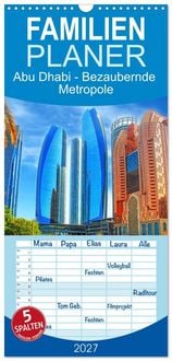 Produktbild: Familienplaner 2027 - Abu Dhabi - Bezaubernde Metropole mit 5 Spalten (Wandkalender, 21 x 45 cm) CALVENDO