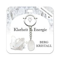 Produktbild: Bergkristall Trommelstein Schl&uuml;sselanh&auml;nger