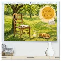 Produktbild: Land Pause - Ein Jahr im Cottagegarten (hochwertiger Premium Wandkalender 2027 DIN A2 quer), Kunstdruck in Hochglanz