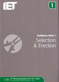 Produktbild: Iet: Guidance Note 1: Selection & Erection