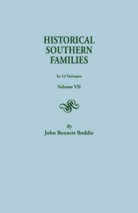Produktbild: Historical Southern Families. in 23 Volumes. Volume VII
