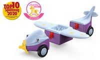 Produktbild: SIKU 0109 - Toddys, Conny Cloudy, Spielzeugauto mit R&uuml;ckziehmotor und Spielfigur, lila/hellblau