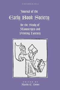 Produktbild: Journal of the Early Book Society Vol 19