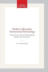 Produktbild: Studies in Byzantine Astronomical Terminology
