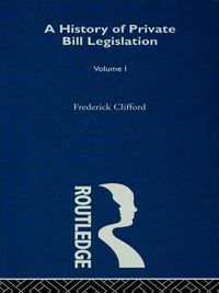 Produktbild: A History of Private Bill Legislation