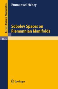 Produktbild: Sobolev Spaces on Riemannian Manifolds