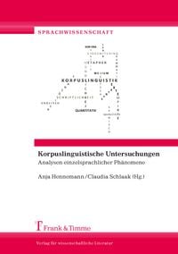 Produktbild: Korpuslinguistische Untersuchungen