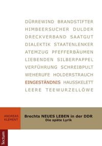 Produktbild: Brechts NEUES LEBEN in der DDR