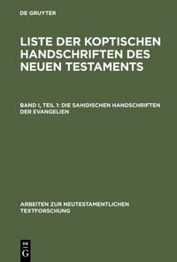 Produktbild: Die sahidischen Handschriften der Evangelien