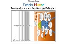 Produktbild: Immerw&auml;hrender TENNIS Postkarten KALENDER (kartonierte Ausgabe)