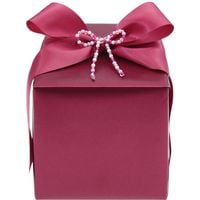 Produktbild: Geschenkpapier Metallic Rot, Matt,