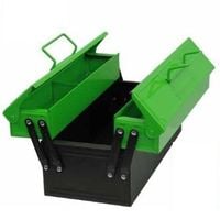 Bild vom Artikel Werkzeugkasten aus Metall, grün/schwarz vom Autor 
