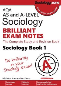 Produktbild: AQA AS and A-level Sociology BRILLIANT EXAM NOTES (Book 1)