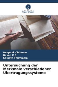 Produktbild: Untersuchung der Merkmale verschiedener &Uuml;bertragungssysteme