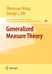 Produktbild: Generalized Measure Theory