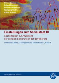 Produktbild: Einstellungen zum Sozialstaat III