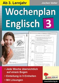 Produktbild: Wochenplan Englisch 3