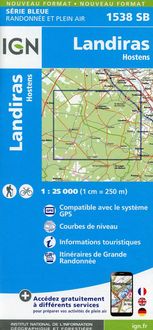 Produktbild: Landiras Hostens 1:25 000
