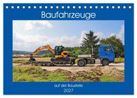 Produktbild: Baufahrzeuge auf der Baustelle (Tischkalender 2027 DIN A5 quer), CALVENDO Monatskalender