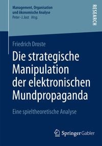 Produktbild: Die strategische Manipulation der elektronischen Mundpropaganda