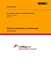 Produktbild: Statische Codeanalyse und Werkzeuge