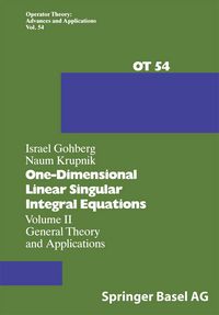 Produktbild: One-Dimensional Linear Singular Integral Equations