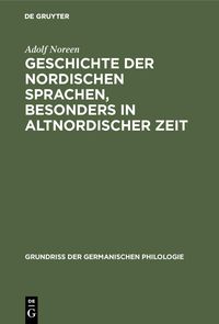 Produktbild: Geschichte der nordischen Sprachen, besonders in altnordischer Zeit