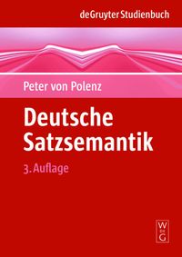 Produktbild: Deutsche Satzsemantik