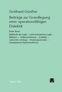 Produktbild: Beitr&auml;ge zur Grundlegung einer operationsf&auml;higen Dialektik (I)