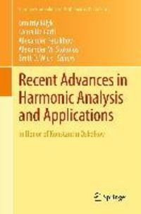 Produktbild: Recent Advances in Harmonic Analysis and Applications