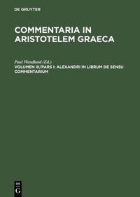 Produktbild: Alexandri in librum De sensu commentarium