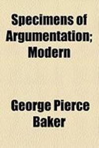 Produktbild: Specimens of Argumentation; Modern