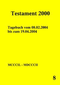 Produktbild: Testament 2000 Band 8