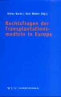 Produktbild: Rechtsfragen der Transplantationsmedizin in Europa