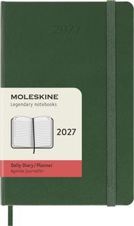 Produktbild: Moleskine 12 Monate Tageskalender 2027, Pocket/A6, 1 Tag = 1 Seite, Fester Einband, Myrtengr&uuml;n