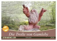 Produktbild: Die Trolle von Gamleby - Schweden - Skulpturen von Jan Pol (Tischkalender 2026 DIN A5 quer), CALVENDO Monatskalender