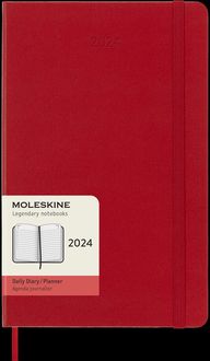 Bild vom Artikel Moleskine 12 Monate Tageskalender 2024, Large/A5, 1 Tag = 1 Seite, Fester Einband, Scharlachrot vom Autor 