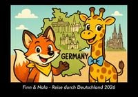 Produktbild: Finn & Nala - Reise durch Deutschland 2026 Fotokalender DIN A3