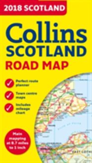 Produktbild: 2018 Collins Map of Scotland