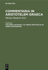 Produktbild: In libros Aristotelis De Anima paraphrasis