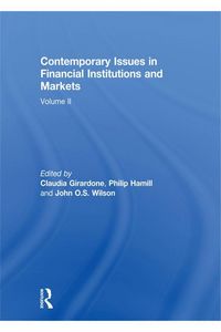 Produktbild: Contemporary Issues in Financial Institutions and Markets