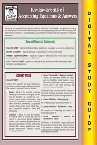 Produktbild: Accounting Equations & Answers ( Blokehead Easy Study Guide)