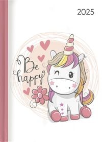 'Lady Journal Unicorn 2025 - Einhorn - Taschenkalender A6 - Weekly - 192 Seiten - Notiz-Buch 